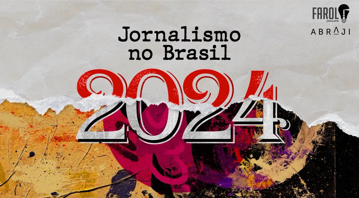 🗼Em parceria com a Abraji, o @faroljornalismo lança, nesta quinta-feira, o especial Jornalismo no Brasil: 2024. Crise climática, eleições municipais, uso da inteligência artificial, desinformação e conquista do público estão entre os desafios que devem ser enfrentados em 2024.