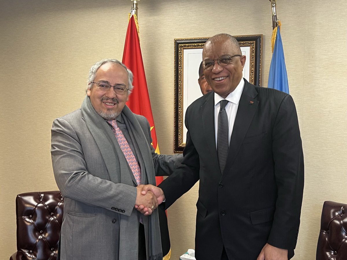 H.E. Ambassador Francisco José da Cruz, welcomed this afternoon,#UNAIDS Director H.E. César Núñes. They exchanged about their expectations on CSW 68 .