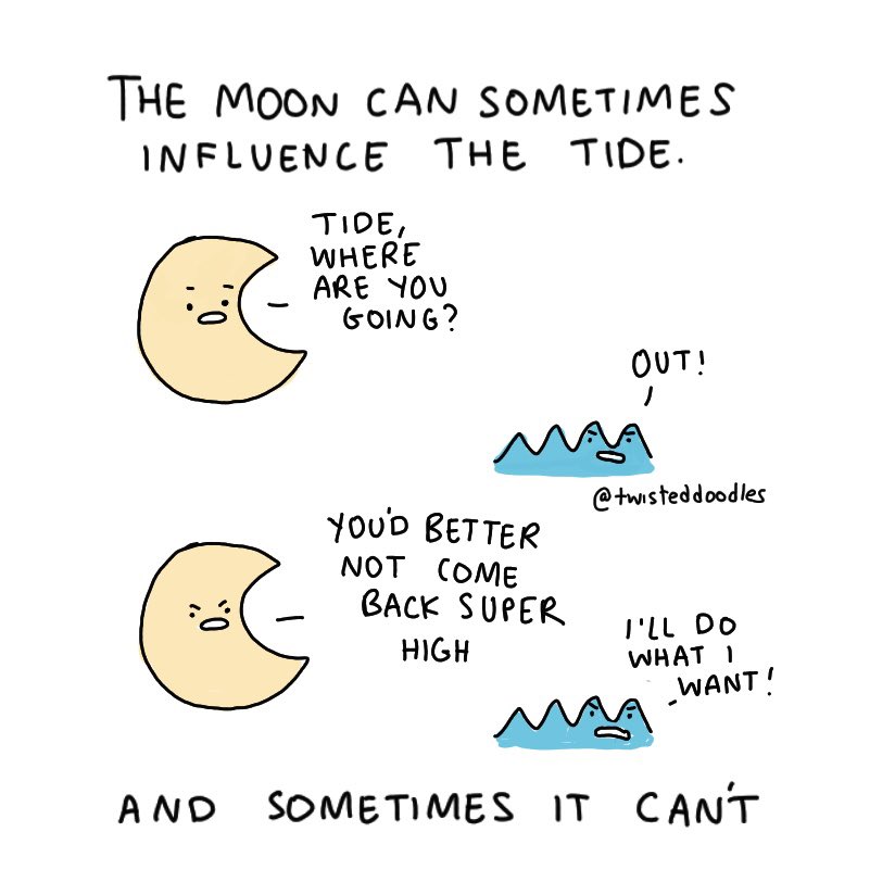 The moon and the tide