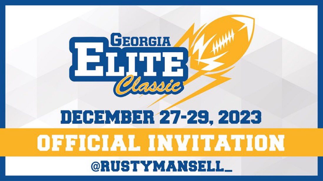 Congratulations to Freshman tight end from @Milton , @GrantHaviland on accepting his invitation to this year's #GeorgiaEliteClassic ! @RustyMansell_