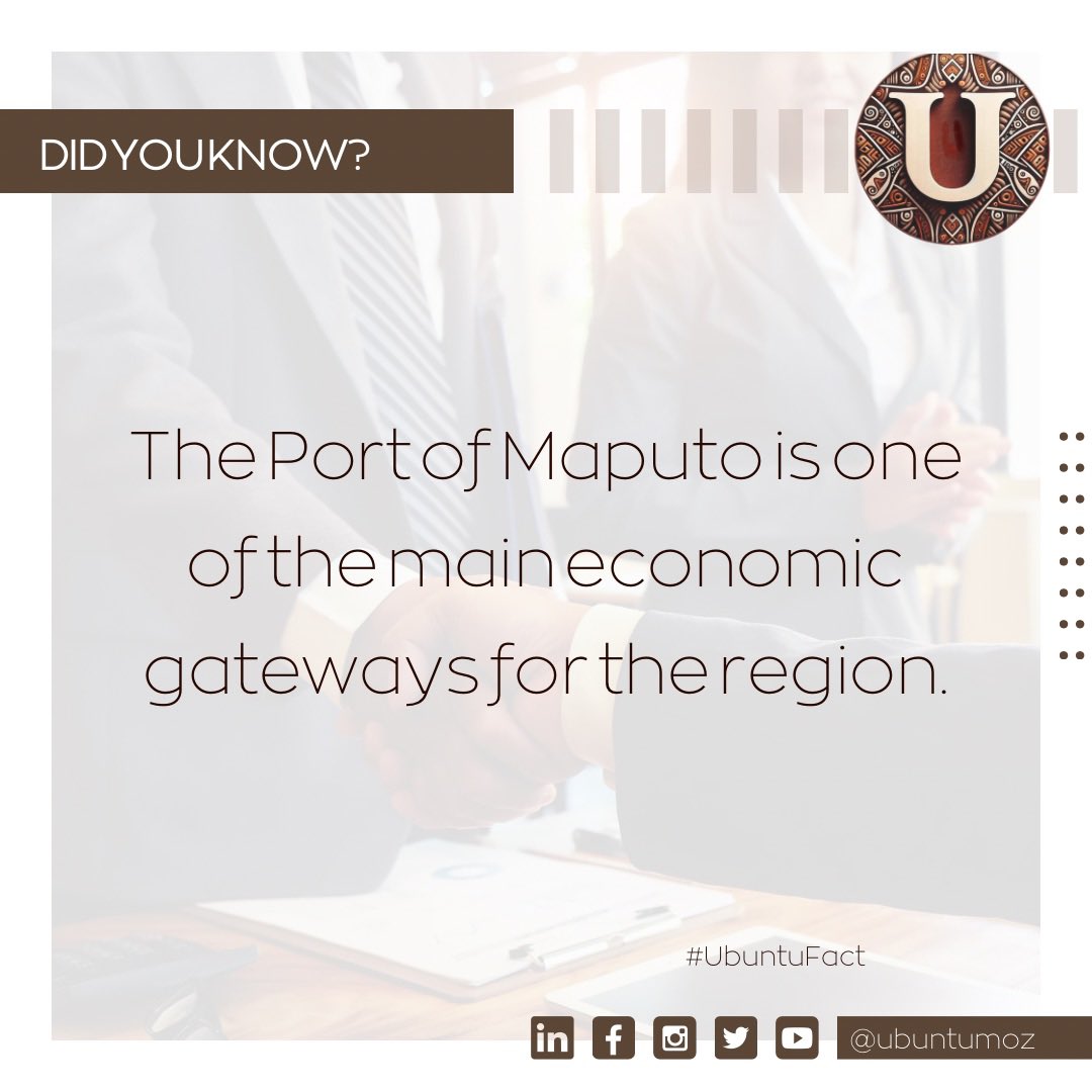 🚢 At the heart of commerce, the Port of Maputo is a crossroads of cultures and economies.

#UbuntuHoldings #UbuntuFact #FarTogether #PortofMaputo #CulturalCrossroads #EconomicHub