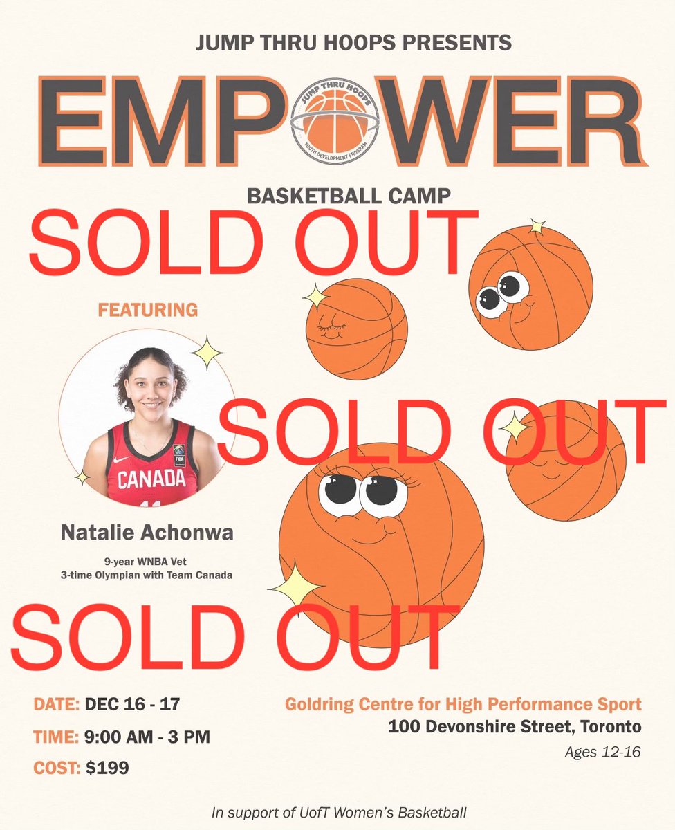 We are excited & sad to announce this week’s girls Empowerment Camp featuring @NatAchon has officially sold out & registration has closed. Thank you for your continued support & please keep investing in women!! #madlove #betonwomen #watchwomenwin #investinwomen #empowerment