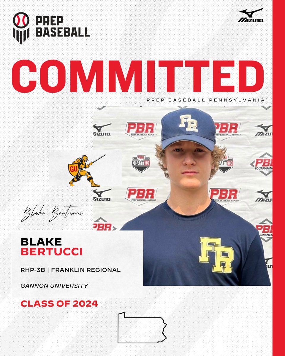 Prep Baseball Pennsylvania (@prepbaseballpa) on Twitter photo ๐ขCommitment Watch๐ข
2024 RHP|3B Blake Bertucci (Franklin Regional) has committed to Gannon University #congrats
<a href="/blake_bertucci/">Blake Bertucci</a> | <a href="/GannonBaseball/">Gannon Baseball</a> | #committed ๐ขCommitment Watch๐ข
2024 RHP|3B Blake Bertucci (Franklin Regional) has committed to Gannon University #congrats
<a href="/blake_bertucci/">Blake Bertucci</a> | <a href="/GannonBaseball/">Gannon Baseball</a> | #committed