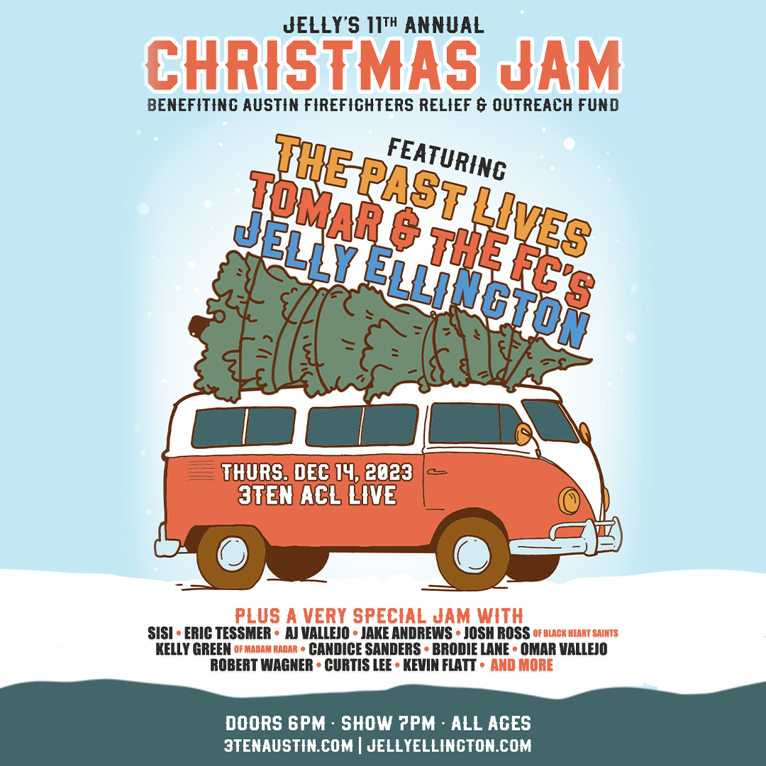 Tonight, Jelly's 11th Annual Christmas Jam🎄⭐ 

6PM - Doors 
7PM - The Past Lives 
8PM - Tomar &amp; The FC's 
9PM - Jelly Ellington 

See you there! 

🎟️ : opryent.co/46YtZ0P