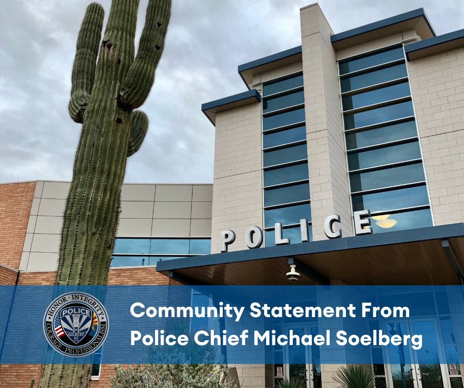 Gilbert Police Chief tweet media