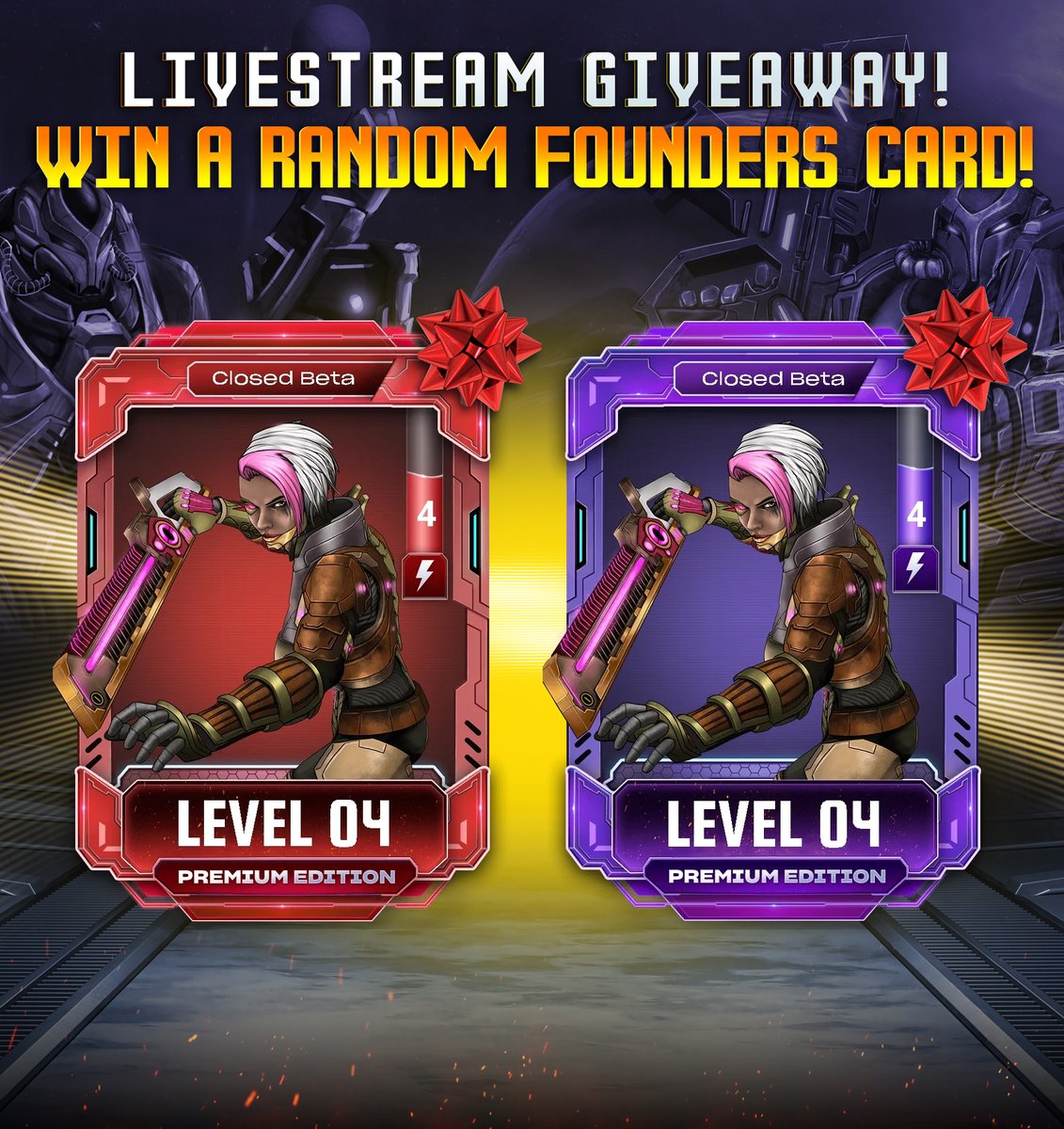 🚨IT'S OFFICIAL!🚨

BETA cards will be going away soon! 😱

So don't miss your last chance to score a RARE or EPIC Melcrose! 🙌

To win is easy!

✅Join my stream at 7:30pm EST (links below)
✅LIKE, RT &amp; COMMENT #WAGMIGAMES on this post!

See ya all in a few hours!