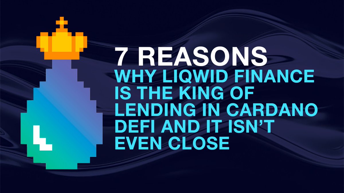 Liqwid is King. Period. 🧵

I see a lot of paid shills posting fake TA over protocols as a way of exaggerating their capabilities to pump their bags
<a href="/liqwidfinance/">Liqwid</a> does not do this, because lions don't need to BS their way at the top, they're just at the top.