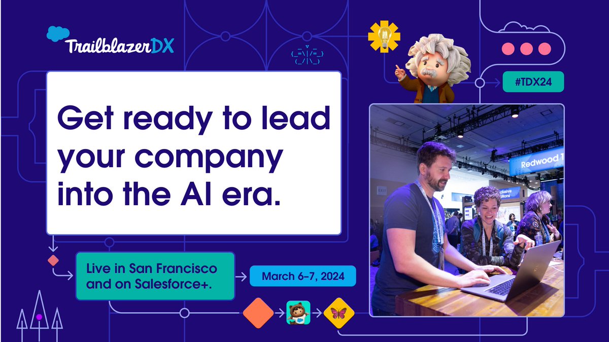 The future of application development is now. Discover how #GenerativeAI is revolutionizing app development and changing the game at #TDX24 in San Francisco, March 6-7. Learn the skills you need to build apps for the #AI era. Register today: ➡️ sforce.co/3RDdxh1