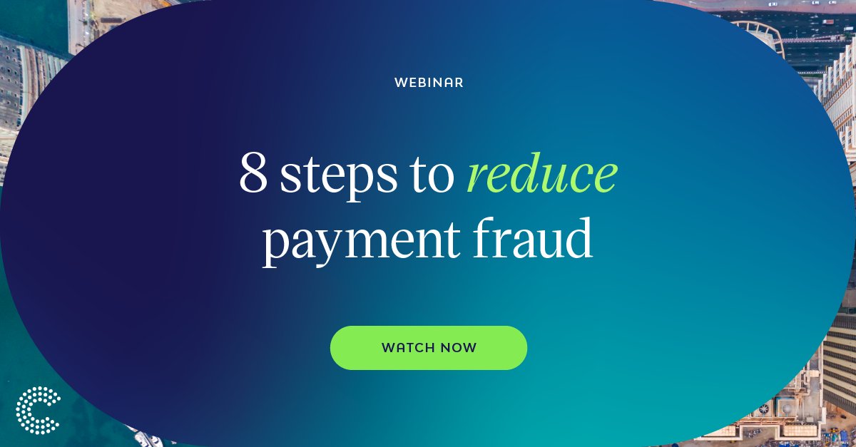 The risk of payment fraud is not a new concern, but many businesses don’t have a strategy for preventing it. Do you?

Don't wait until it's too late, watch our on-demand webinar to get a head start on your #paymentfraud prevention plan. bit.ly/3NwUIdV

#payments