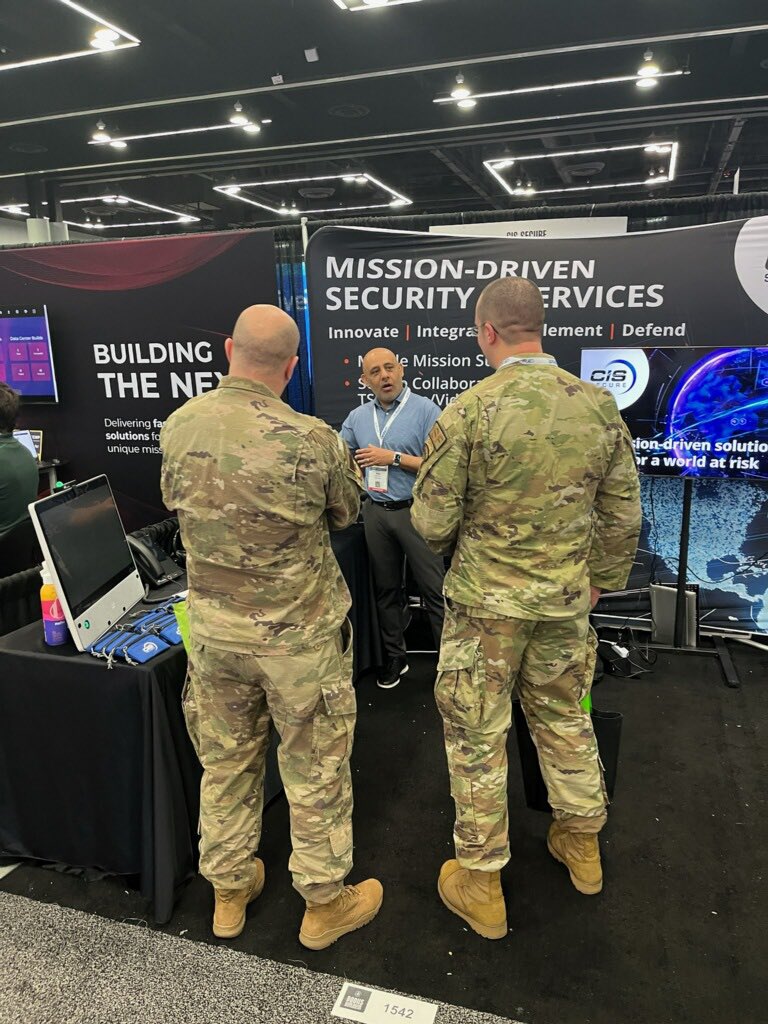 CISSecure's tweet image. It&apos;s Day 2 at DoDIIS Worldwide Conference and the entire CIS team is enjoying the opportunity to engage with our customers, business partners and prospects! #CISSecure #dodiis2023
