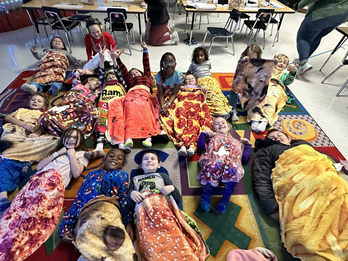 You get a blanket, and YOU get a blanket, and YOU get a blanket! What a fun way to celebrate the end of the first semester. Such a fun time! @WBESbears