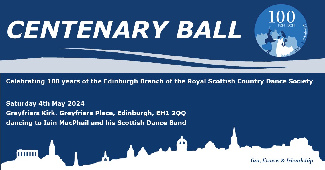 You are invited to join us at our Centenary Ball on Saturday 4th May 2024. Find out more at 👉rscdsedinburgh.org/events#1714847…

#DanceScottish #RSCDS #RSCDSEdinburgh100