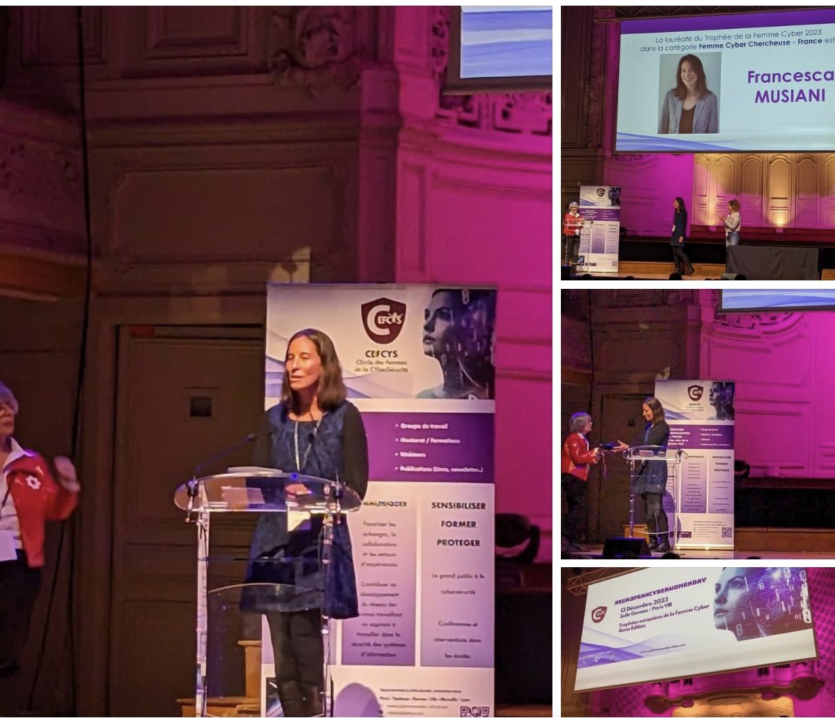 L.E.D. (@lauradenardis) on Twitter photo Congratulations to friend and co-author <a href="/franmusiani/">Francesca Musiani</a>, recipient of the Cyber Woman Trophy 2024 Cyber Research category - France. So well deserved! #WomenInTech Congratulations to friend and co-author <a href="/franmusiani/">Francesca Musiani</a>, recipient of the Cyber Woman Trophy 2024 Cyber Research category - France. So well deserved! #WomenInTech
