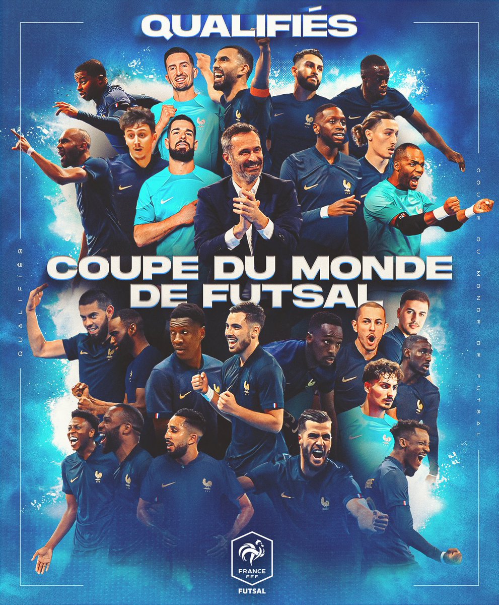 𝑸𝑼𝑨𝑳𝑰𝑭𝑰𝑪𝑨𝑻𝑰𝑶𝑵 𝑯𝑰𝑺𝑻𝑶𝑹𝑰𝑸𝑼𝑬 ! 🤩🇫🇷

Victorieuse face à la Slovaquie (7-1), la France se qualifie pour la première fois de son histoire à une phase finale de 𝑪𝒐𝒖𝒑𝒆 𝒅𝒖 𝑴𝒐𝒏𝒅𝒆 𝒅𝒆 𝑭𝒖𝒕𝒔𝒂𝒍 🙌🔥

#FiersdetreBleus | #FutsalWC