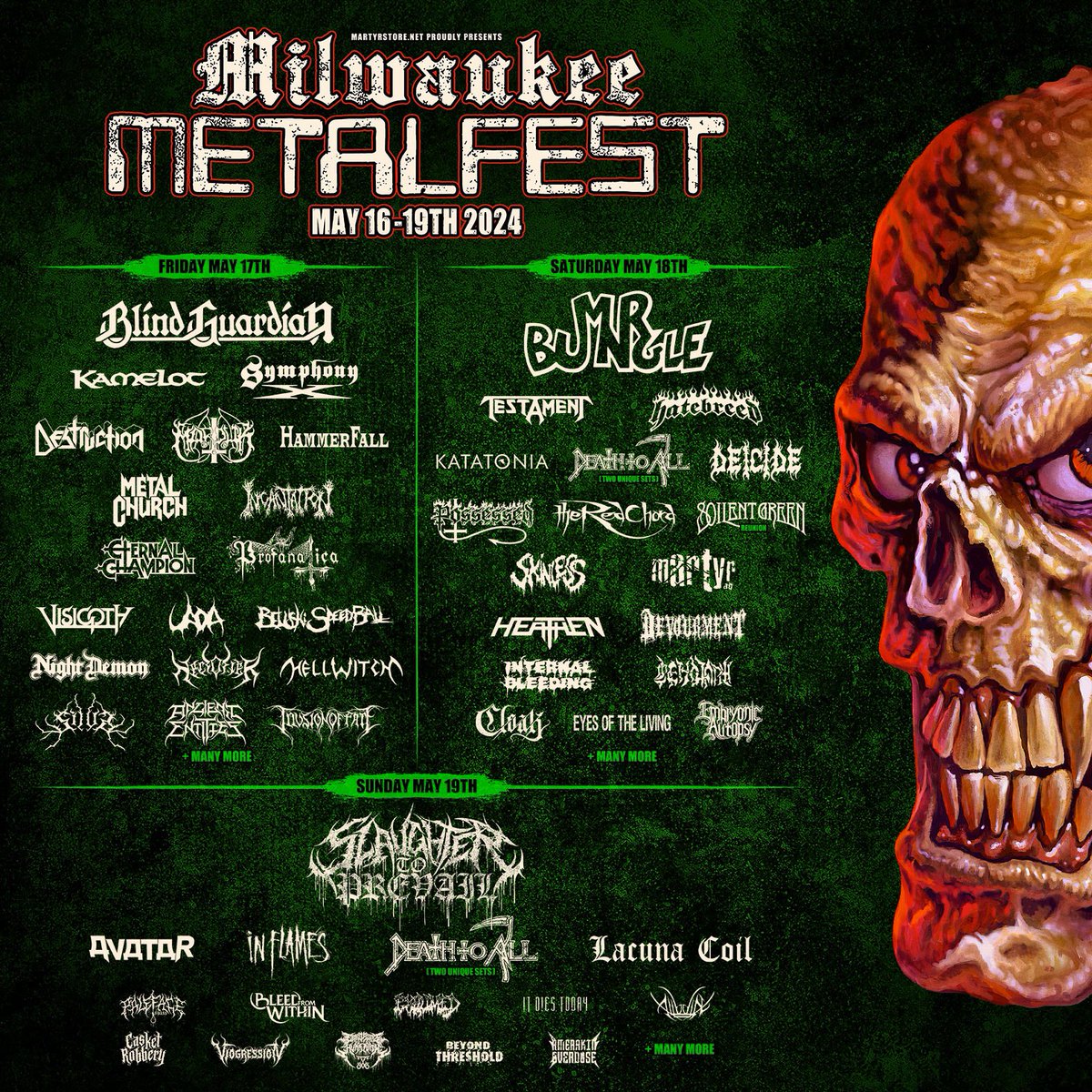 More bands announced for Milwaukee Metal Fest 2024 — get your tickets at therave.com/metalfest

We play on the first day!