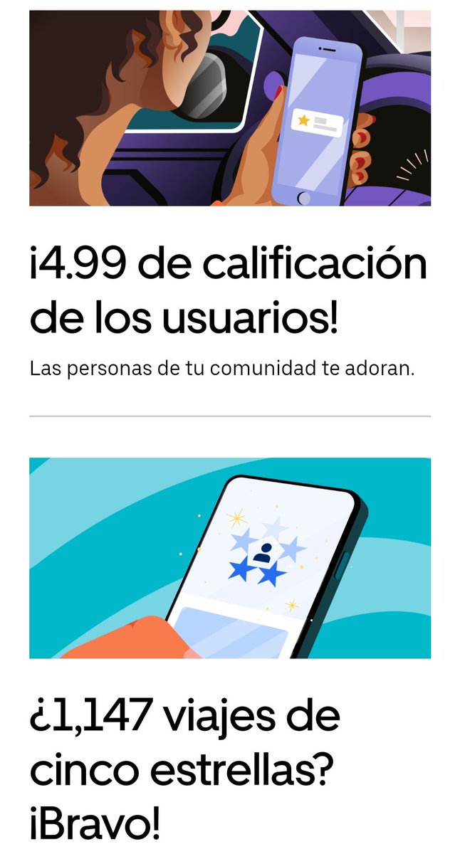 Esmerando dar el mejor servicio con calificación de usuarios 👥 #Uber 4.99 entrando ya a 5 años #RetrovisorUber2023 <a href="/Uber/">Uber</a> <a href="/Uber_Support/">Uber Support</a>