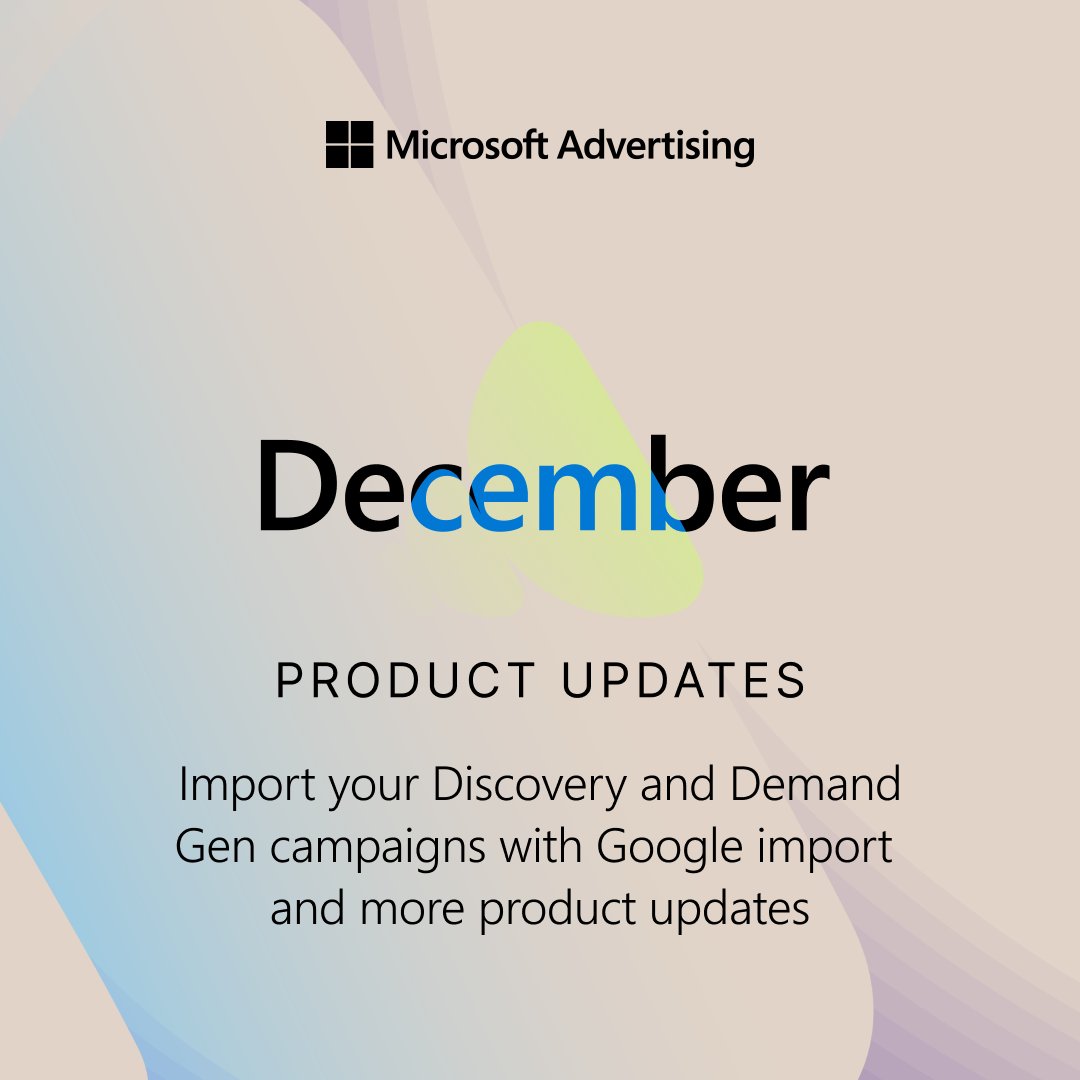 Rounding up the last product update of 2023! ☃️ Featuring our partnership with Baidu, import your discovery and demand gen campaigns with Google import, and Bing Chat —> Copilot in Bing! Read about all the new features we have this month here: msft.it/6015iVAbT