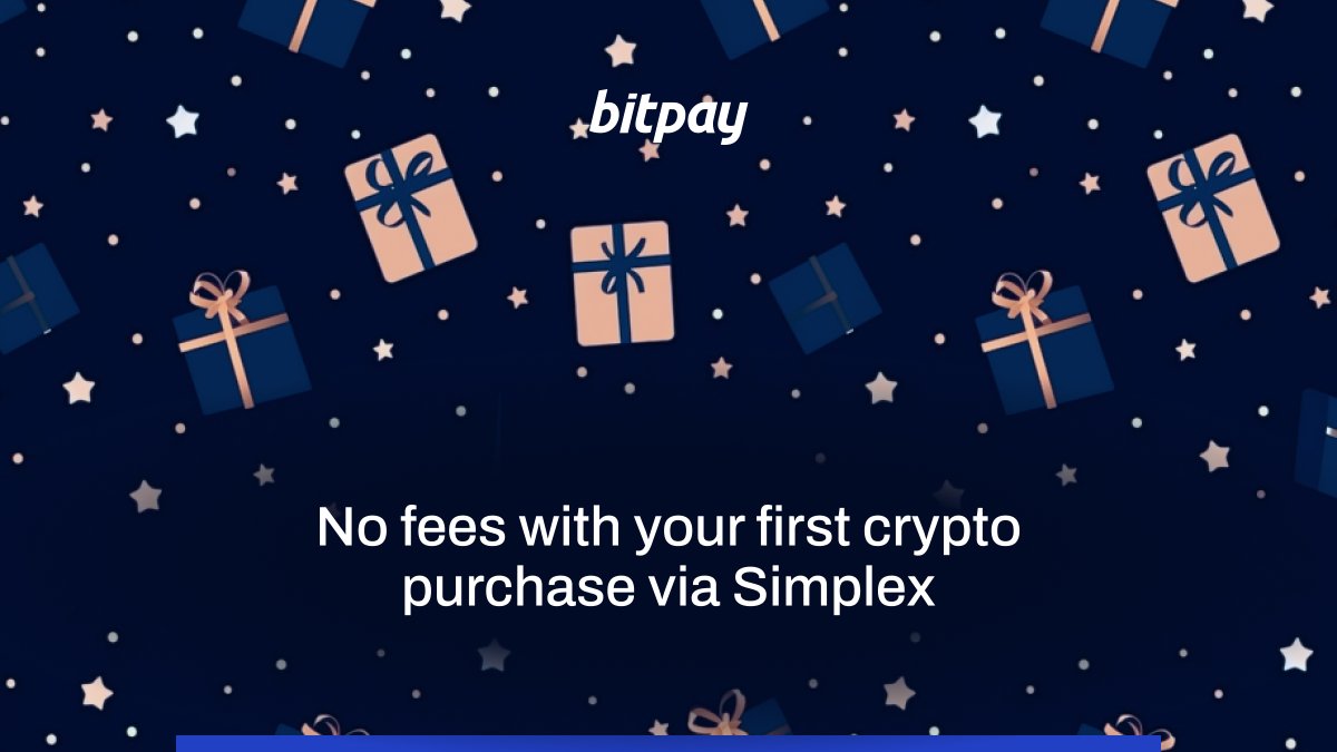 Buy #crypto and pay ZERO FEES when you buy via @simplexcc. Only in the #BitPay app: bitpay.onelink.me/Cenw/prbmh84l This limited time offer is open to first time Simplex buyers in the US only and available now through Dec 31, 2023. The offer can be modified or withdrawn at any time.