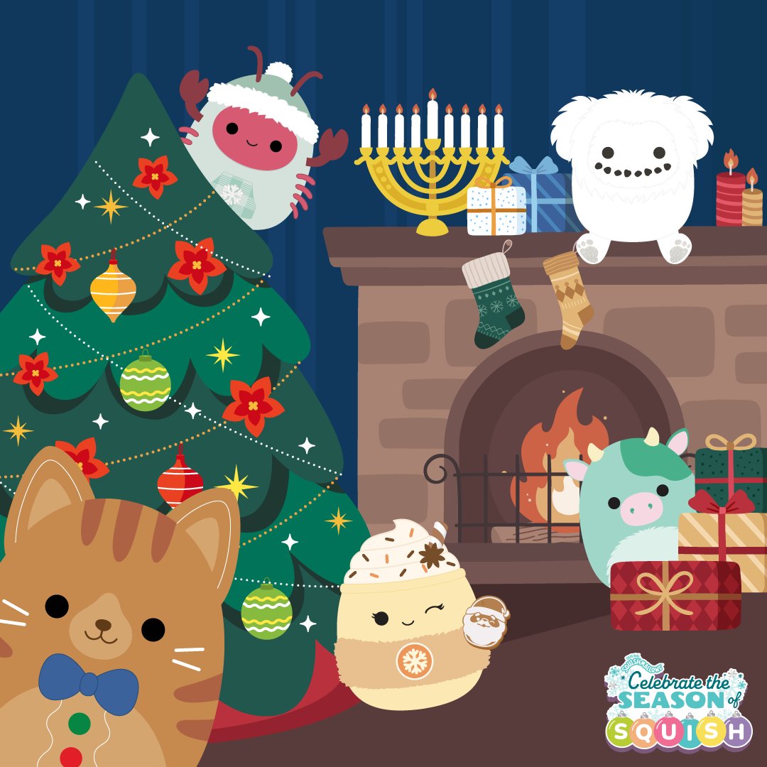 Spot The Difference: #SeasonOfSquish edition! Hint: you are looking for 5 differences. Can you find them? 🎄👀✨ #Squishmallows #SquishmallowsSquad