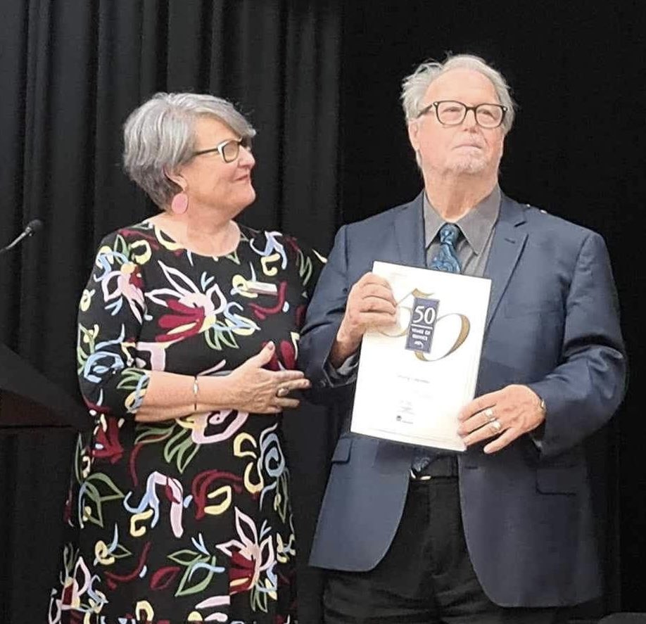The celebration of Perry Celestino’s 50 yrs of service to NSW Public Schools is now complete with presentation of his certificate in front of a school audience. The standing ovation from students, parents and colleagues was great recognition of the love & respect he has from all