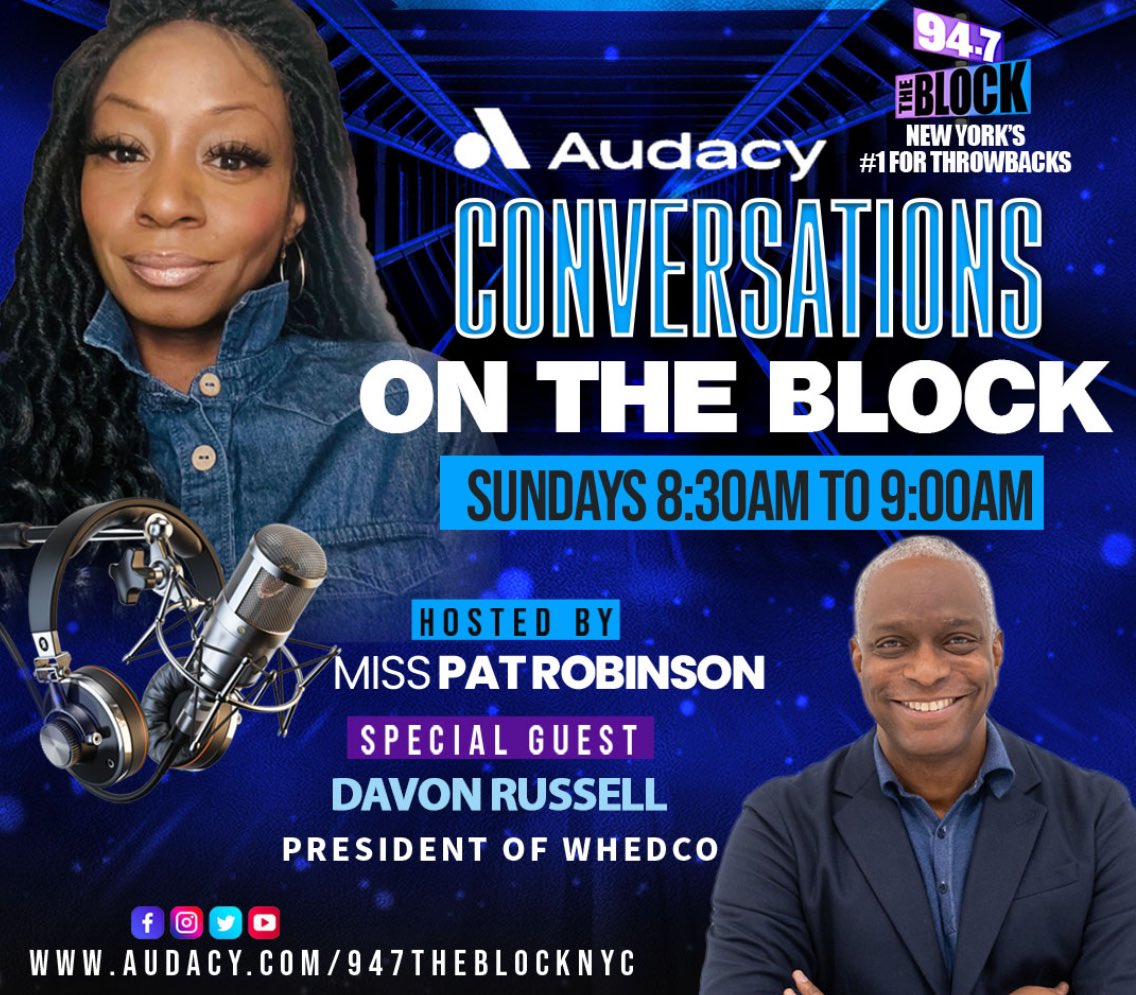 Sunday on @947theblock on @convos_ontheblock - I am talking witn Davon Russell -President of @whedcospeaks . “ Cannabis & Youth Education Media Support @jswiftphotos