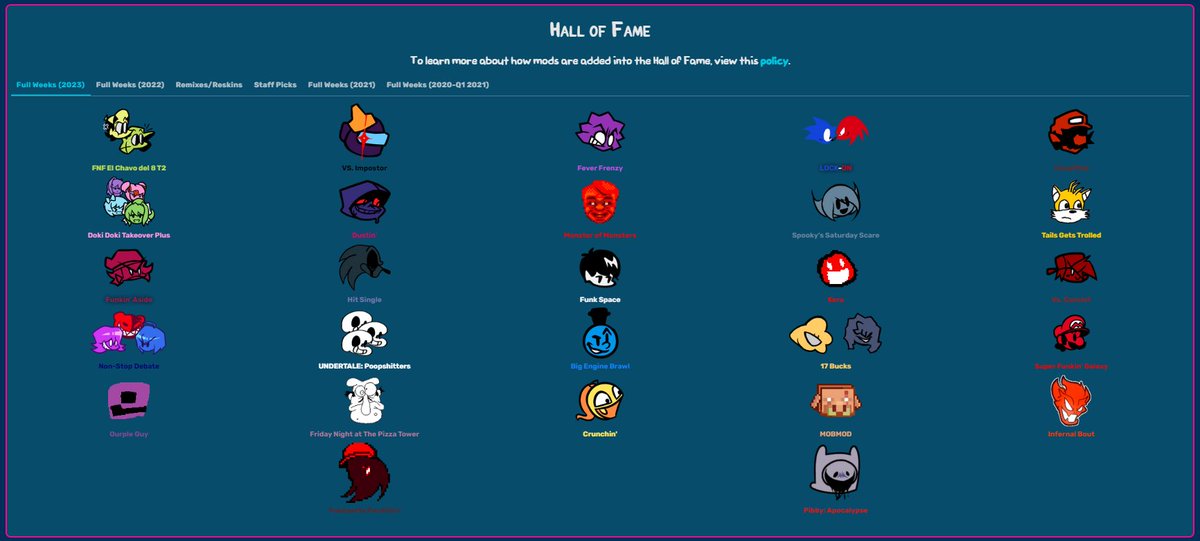 “Maybe we should let the darkness consume us.' On December 14th, 2023, the mod known as Pibby: Apocalypse has been put into the Funkipedia Mods Wiki's Hall of Fame. Congratulations To!: @FunkinPibby, @Requiem_ZeroX, @baudas70, @GoddessAwe, @TheKylevi, BlueSlam, @SevcExt277,