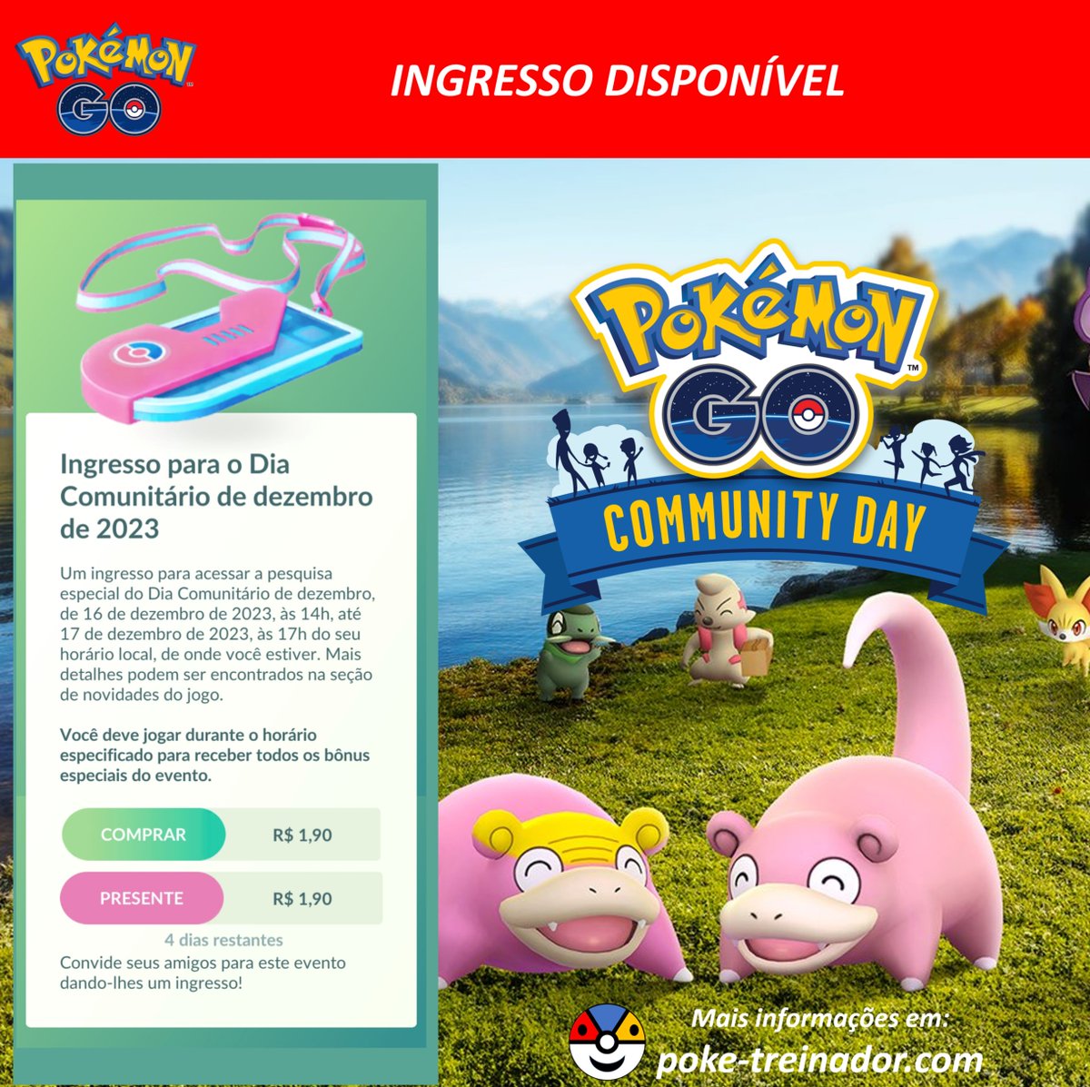 Pokémon GO BR on X: Treinadores, temos uma notícia eletrizante