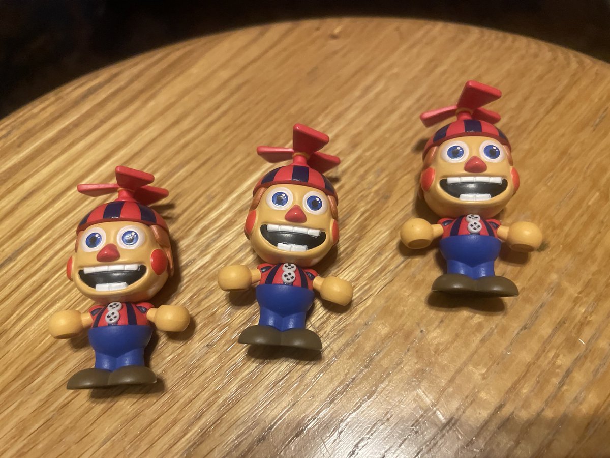 mdg970's tweet image. I finally got some of those fnaf fightline blind bags and while I really wanted balloon boy I didn’t want THIS MUCH balloon boy