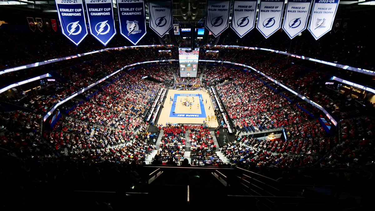 Rob Higgins (@rhiggins_tbsc) on Twitter photo Before tonight, the largest crowd to ever attend the <a href="/NCAAVolleyball/">NCAA Women's Volleyball</a> National Semifinals was 18,374. Tonight’s crowd is 19,598, which is now the highest attendance ever for the Semifinals AND also the highest to ever watch an indoor match! THANK YOU for your support!
☀️🌴🏐 Before tonight, the largest crowd to ever attend the <a href="/NCAAVolleyball/">NCAA Women's Volleyball</a> National Semifinals was 18,374. Tonight’s crowd is 19,598, which is now the highest attendance ever for the Semifinals AND also the highest to ever watch an indoor match! THANK YOU for your support!
☀️🌴🏐