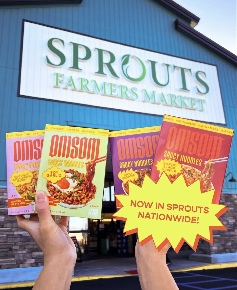 Omsom is now available nationwide at Sprouts Farmers Market 🍜 Omsom is participating in their Forager program — basically a 90-day trial run to see how they perform — so if you see 'em, support 'em if you can.