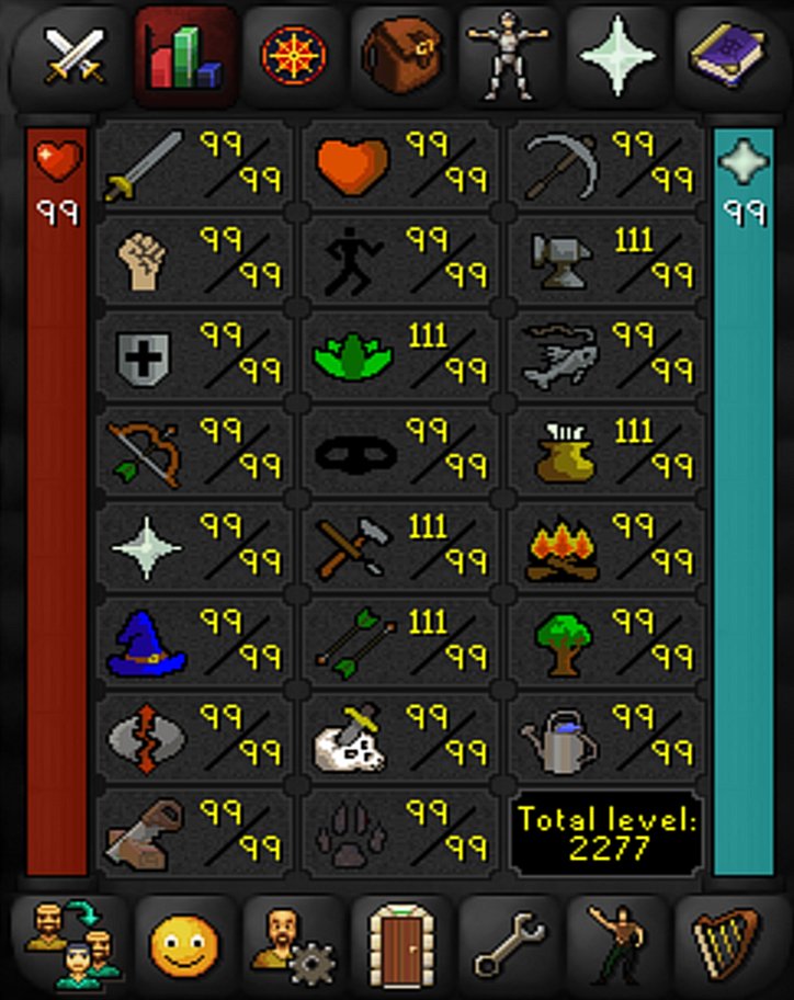 Even if it isn't the main game, finally maxed an RS account :)