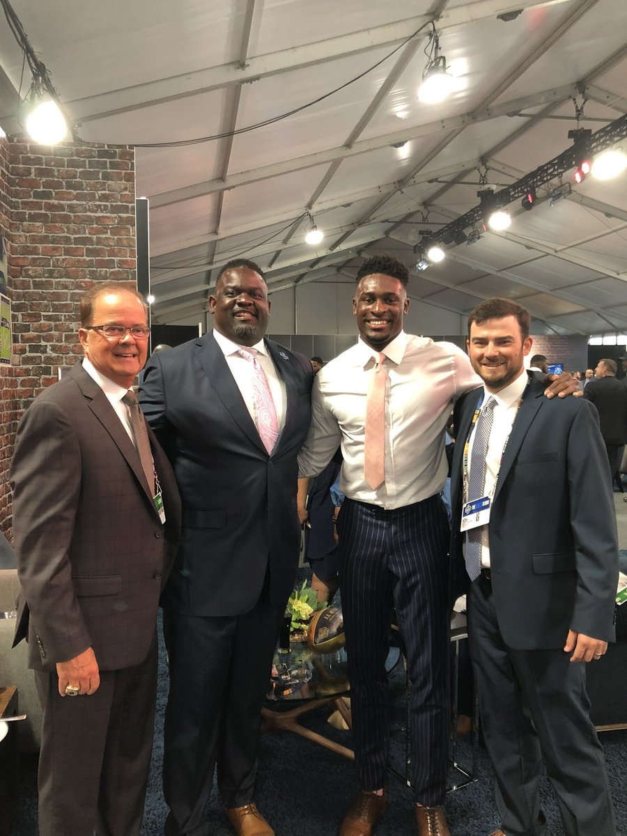 Throwback to draft day-Father Son connection - Coach Cut and Terrence Metcalf at Ole Miss- DK Metcalf and Coach Cut at Oxford High School! Great memories!