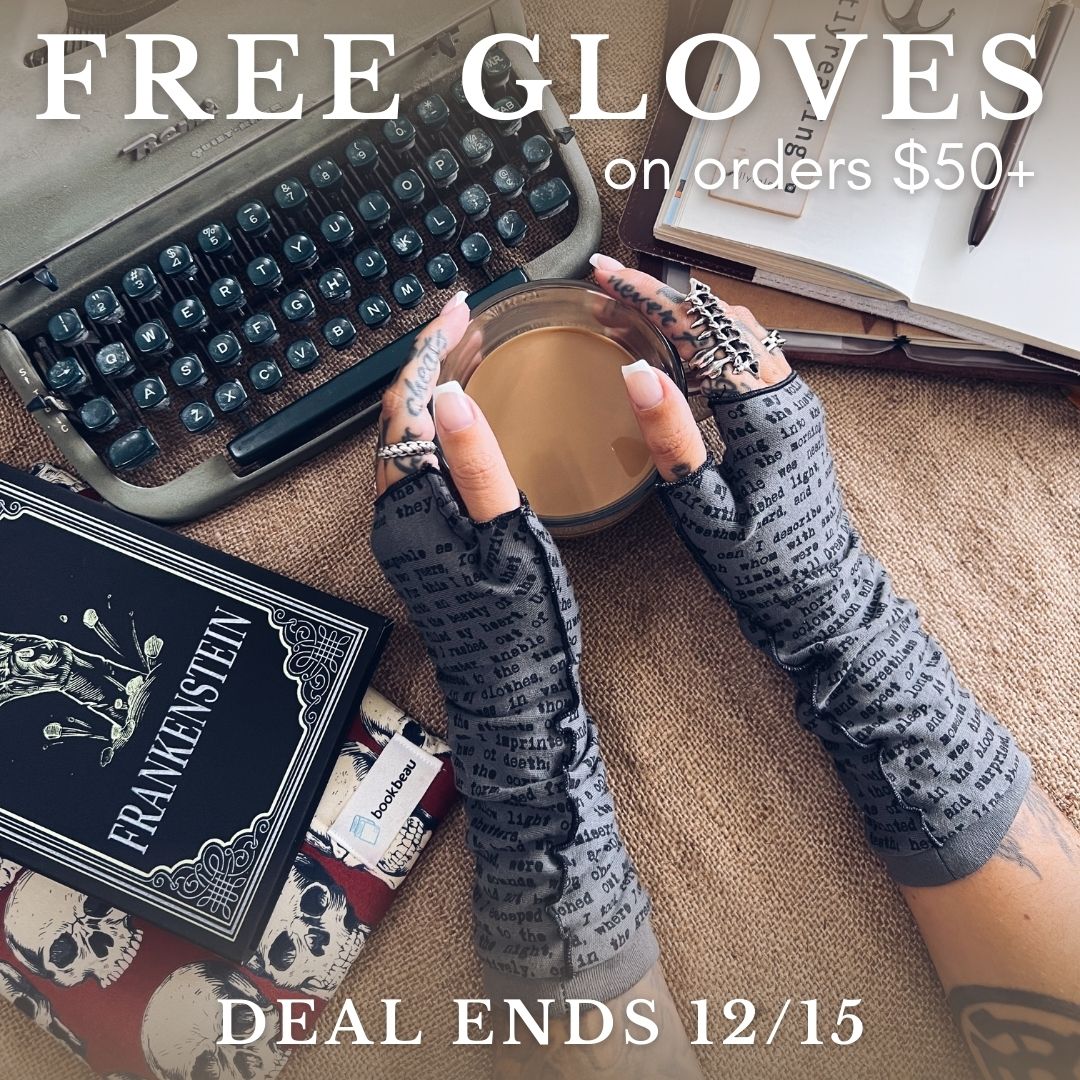 The Raven Writing Gloves  Book scarf, Gloves, Fingerless