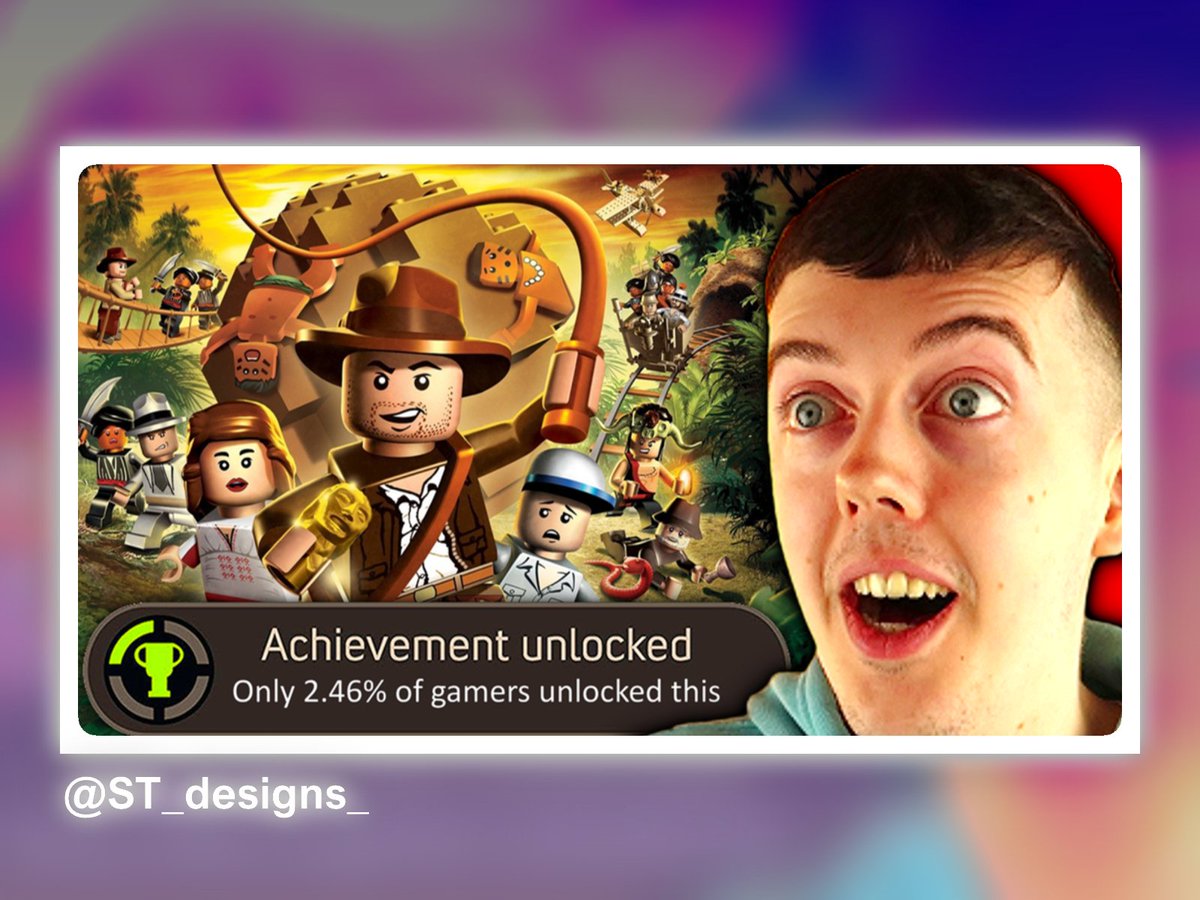 NEW THUMBNAIL BY ME! 🔥

"Unlocking EVERY Achievement In Lego Indiana Jones" by <a href="/TheScottVance/">Scott Vance</a>

DM me if you need a Thumbnail!!

#thumbnail #thumbmaker #thumbnaildesigner #youtubethumbnail #GraphicDesigner #freelance #edit #design #Photoshop #photoshopediting #design #LEGO