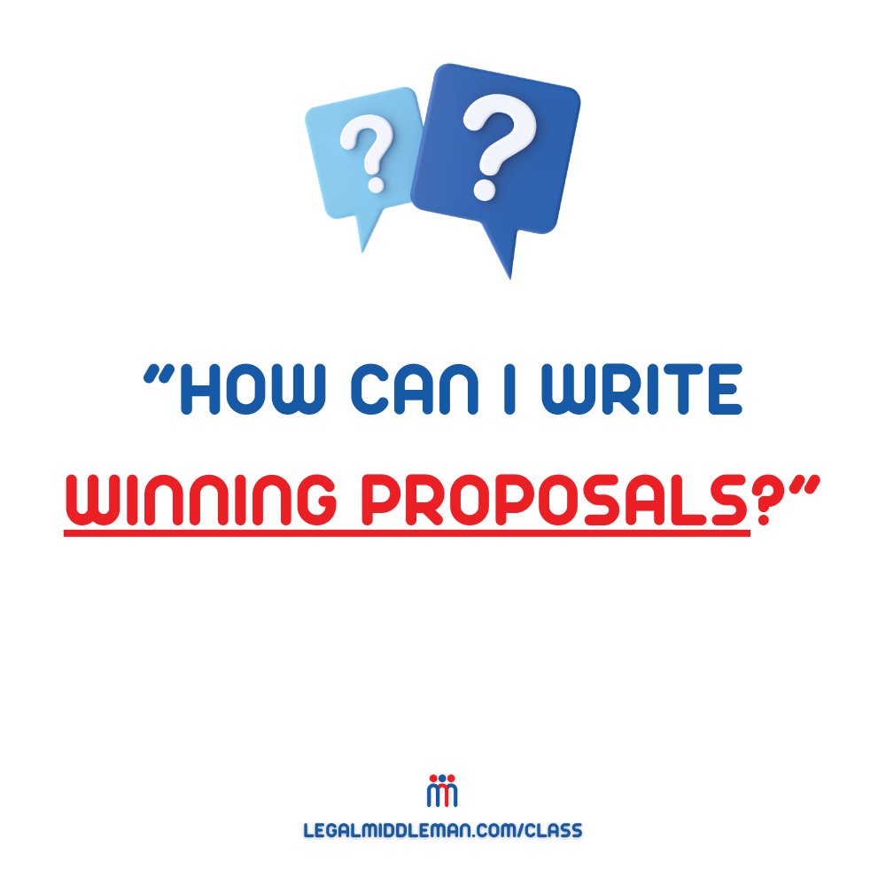 govkidmethod's tweet image. How can I write a winning proposal?

Build compliant proposal responses together in our next LMM Class! Registration closes 12/31: legalmiddleman.com/class

#govkidmethod #govcon #governmentcontract #subcontractor #LMM #legalmiddleman #smallbusiness #samgov #samcontracts