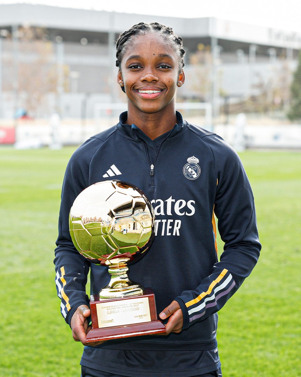 Linda Caicedo’s 2023 so far: 

• Signed for Real Madrid in February. 
• Golden Girl Award winner. 
• FIFA The Best WPOTY top 3. 
• Nominated for FIFA Puskas Award.
• Women’s World Cup Goal of the tournament award. 

 18 years of age.