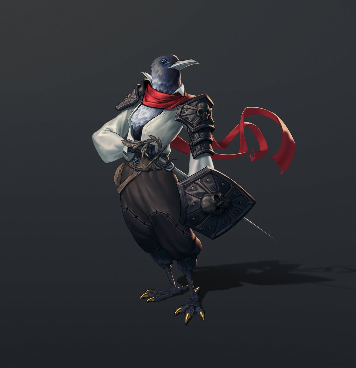 Kaia Koraka, a champion of Besmara, set sail on our Skull &amp; Shackles adventure on season 2 of the Hideous Laughter Podcast!  A new episode was released today! 
Artwork by <a href="/YuuLuz/">Yuri Luz Artist</a>
#pathfinder2e #podcast #actualplaypodcast #characterart