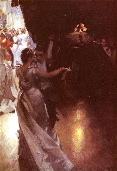 Waltz, by Swedish painter Anders Zorn (1891). Biltmore Estate.