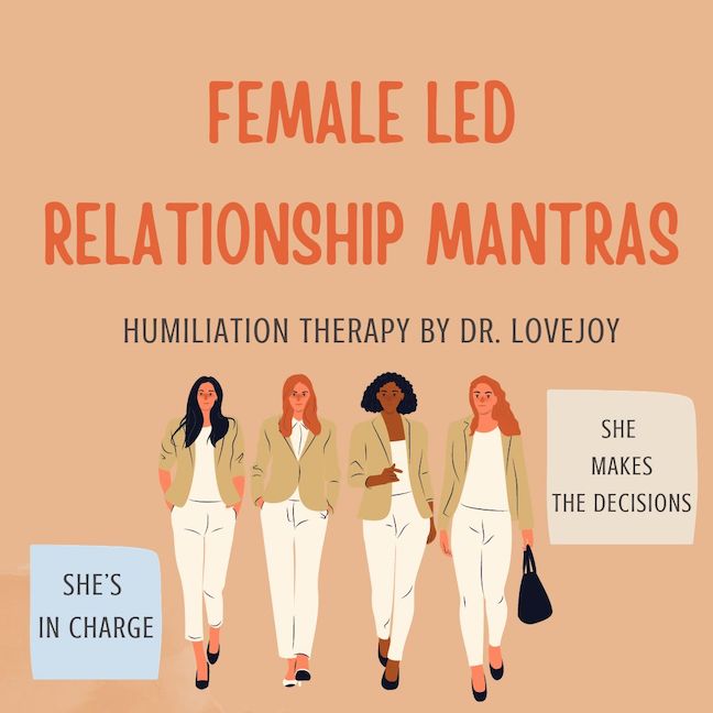 New! Female Led Relationship Mantras. You are always submissive to women. You will always come second in the relationship You will transform into the best submissive male You understand she is in charge. Get it now! loyalfans.com/drlovejoy/audi…