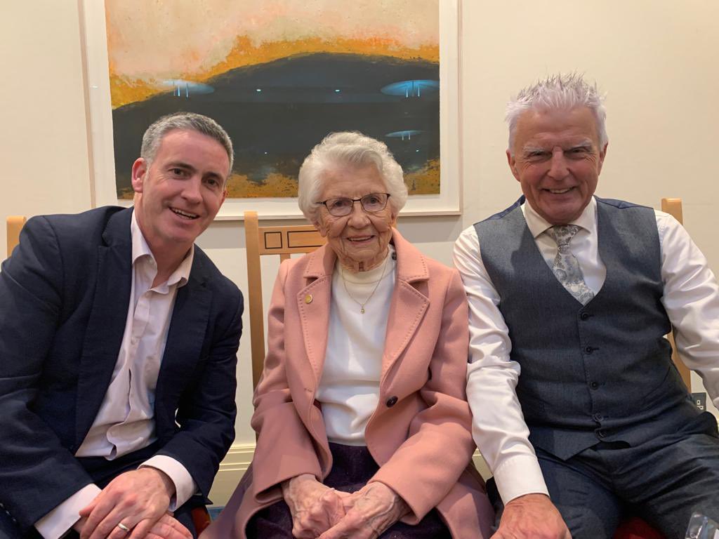 The amazing lady that is Sr Catherine… Today Sr Catherine was presented with the 7th Oireachtas Human Dignity Award in recognition of her outstanding humanitarian work over the years, most notably at Tabor House addiction centre, Navan. A great occasion.