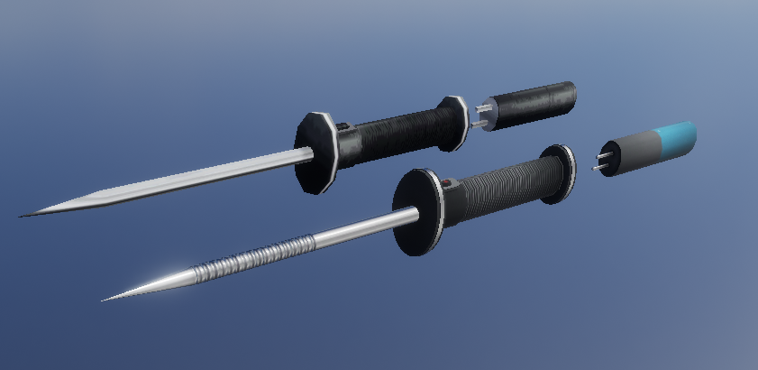 CrowCaveStudio's tweet photo. 4 out of 6 weapons textured! Old vs new comparison: 
#ue4 #UnrealEngine #IndieGameDev #indiegame #fpsgame #retrogames #gamedevelopment https://t.co/ZIDADDfSSX