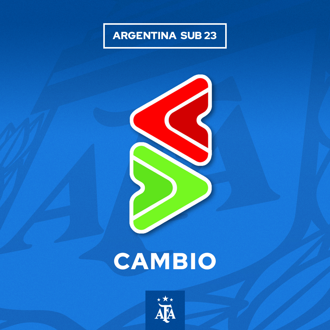 🏆 #Sub23 🗓 Amistoso internacional ⚽ #Argentina 🇦🇷 2 (Luciano Gondou y Marco Di Césare) 🆚#Ecuador 🇪🇨 0 🔂 Cambio en Argentina: ingresa Ramiro Enrique y se retira Baltasar Rodríguez.