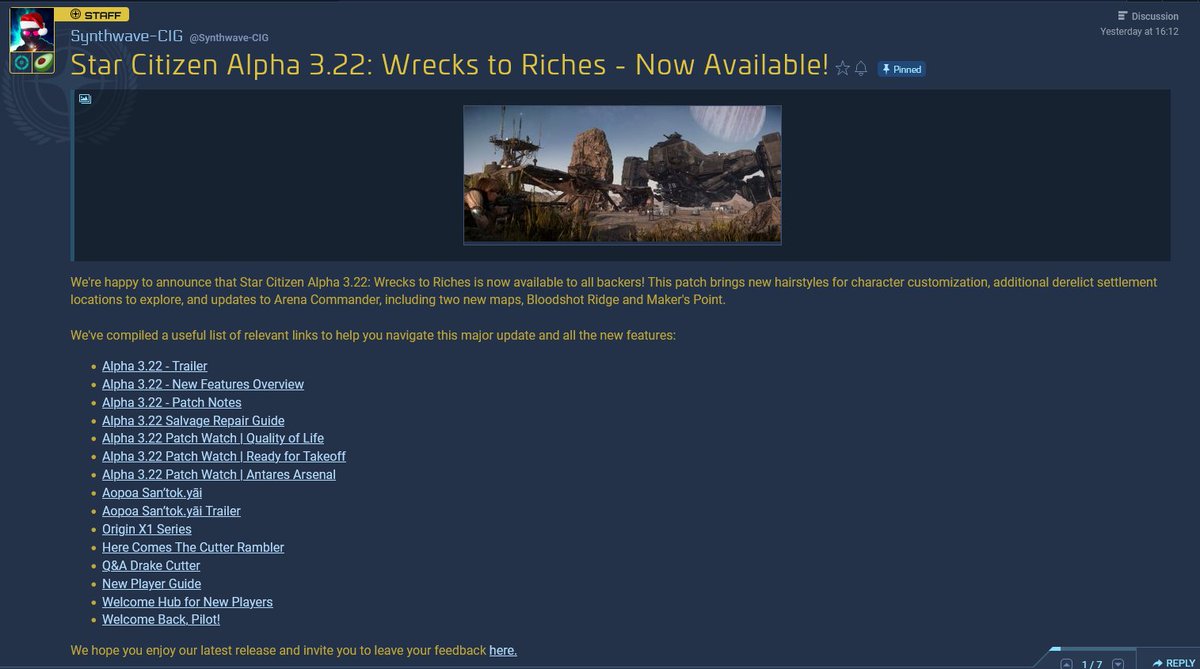 Star Citizen Alpha 3.22: Wrecks to Riches - Roberts Space Industries