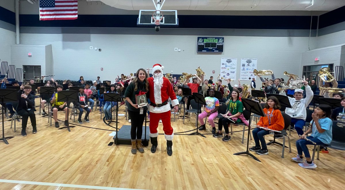 Today was THE day, that one special day a year, today was the day that Slim Santa appears.

Spreading joy far &amp; wide, 
shouting “Ho Ho Ho, Gooooo Lakeside!”

Raiders were smiling as he passed on his sleigh, for they know that tomorrow is only a 1/2 day.

Happy Holidays, Raiders!