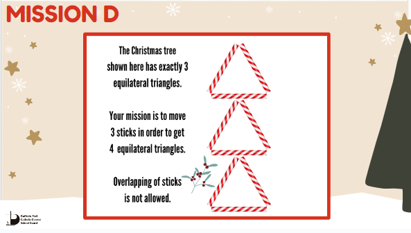 🎄Hello math friends 👋 Our <a href="/DP_math/">DP MATH</a> team hosted a Math Mission Possible Christmas Edition livestream event earlier this wk. We shared 4 math missions. Thought we'd also share them here for all to enjoy! 🎅 #DPMathItUp #dpcdsb #onted

👇 English &amp; French versions AND LINKS below: