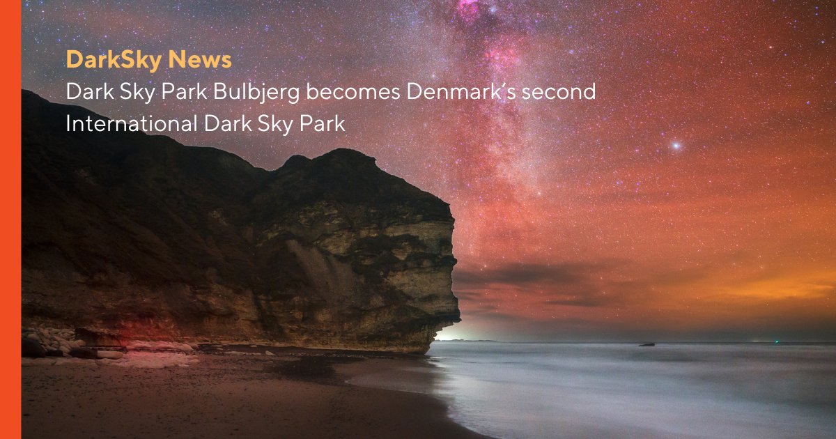 Congratulations, Dark Sky Park Bulbjerg! Learn more about Bulbjerg and their efforts to preserve the dark and natural night @ bit.ly/48eAcqs #Denmark #darksky #astrotourism #wildlife #northsea #astrophotography