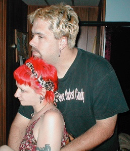 Throwback Thursday Hubby and I, August 13, 2002. #mtf #ftm #tbt #throwback #pretransition #throwbackthursday #predisasterunicorn #disasterunicorn #pretransmarriage