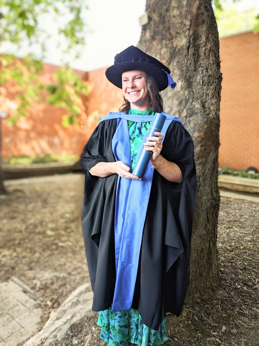 It took 5 years, 46 released eastern quolls, hundreds of their pups, 6 months of radiotracking, countless fieldwork fails, 5 manuscripts, and 1 finished thesis to finally don the gown and bonnet! 🎓

Thank you so much to everyone who helped get me here 💙