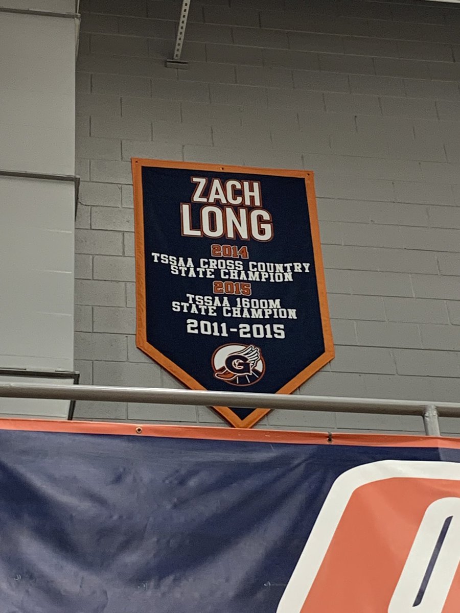 Grainger honors Zach Long tonight, the most decorated student-athlete in school history. Long was All-State four times in XC and twice in track and field. He is the only state champion in school and county history. He was a 3-time All-American at Tennessee.