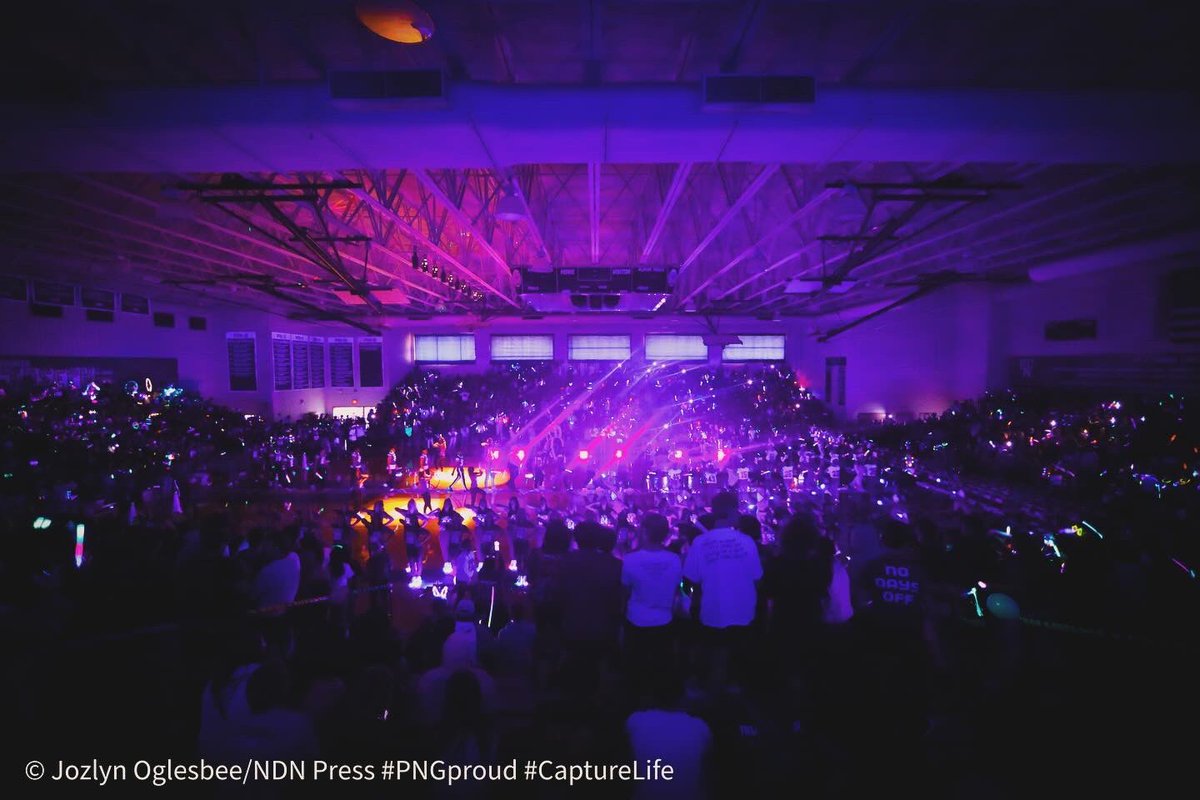 Lights on. Lights off … but still so LIT. 🔥😎 Sixteen football game pep rallies — for the second-straight year. 💜🤍 #PNGproud #CaptureLife 📸: Jozlyn Oglesbee (‘25)